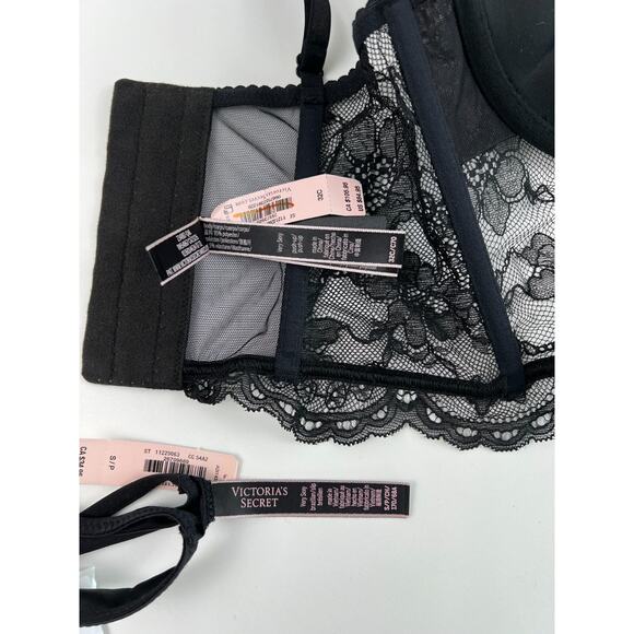 Victoria’s Secret Very Sexy Push Up Bra & Brazilian Bottom Set 34C / S - Picture 11 of 14